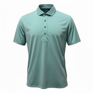 Greyson Short Sleeve Stretch Golf Polo Shirt Cattail Blue Men's Size L